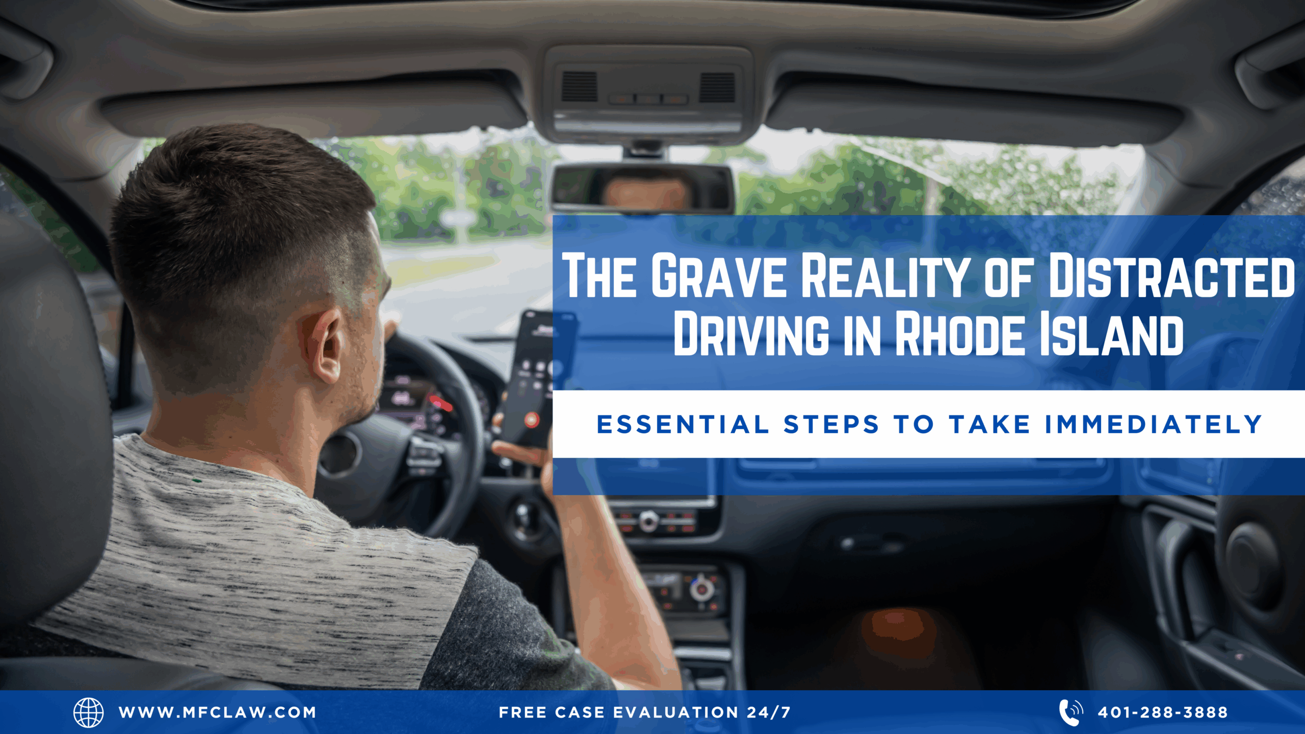 Article header graphic on the dangers of drowsy driving in Rhode Island