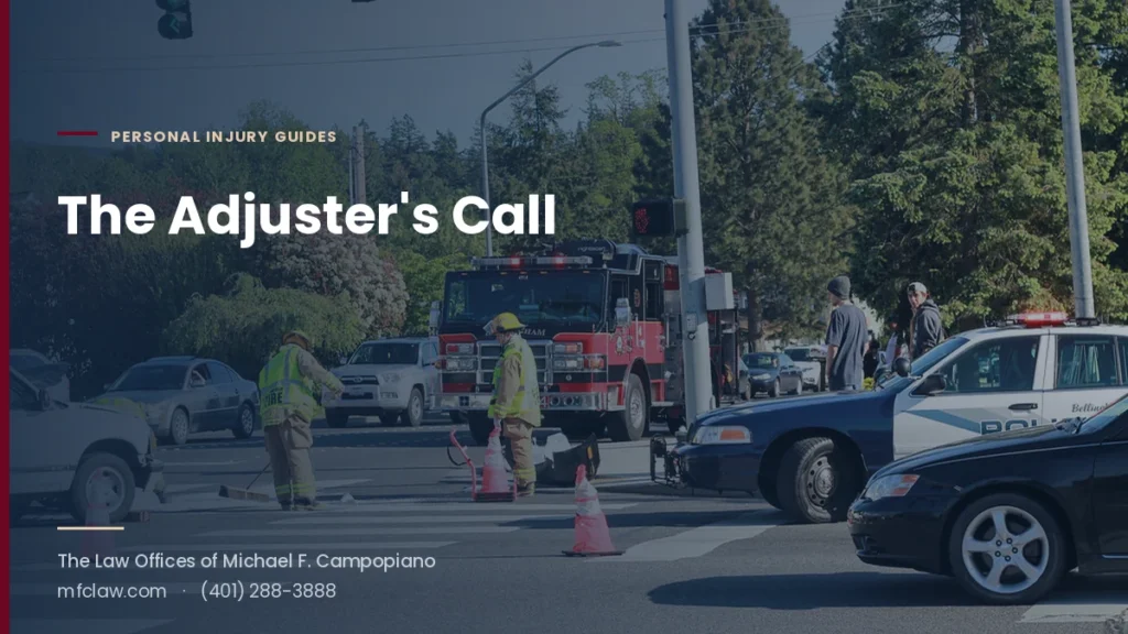 Emergency crews at a car crash scene in the road after a collision
