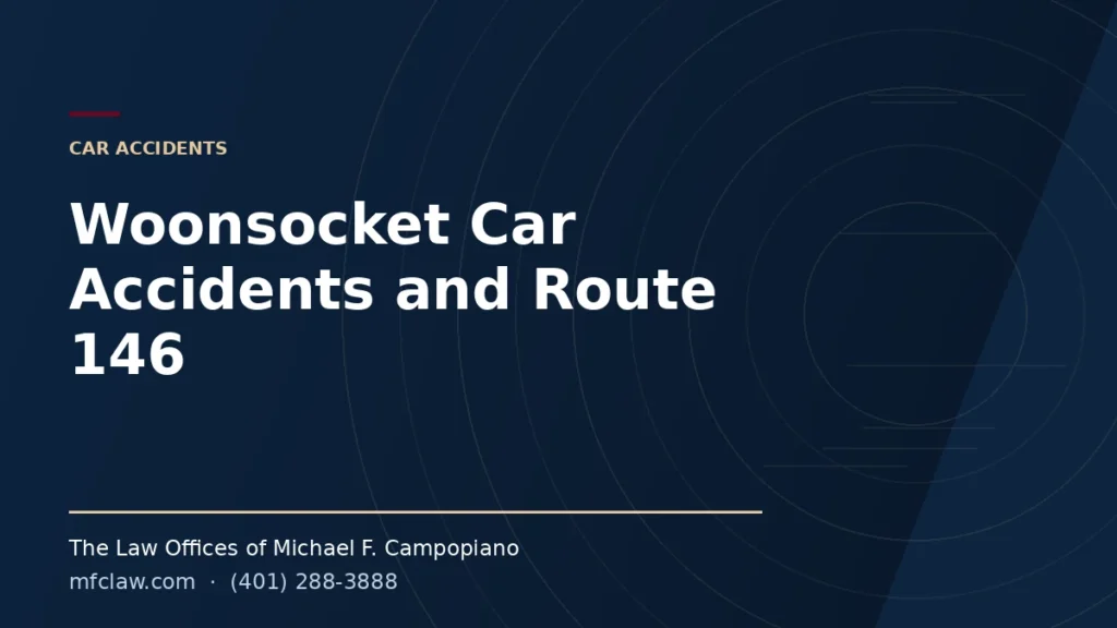 Woonsocket car accident claims and the Route 146 corridor - MFC Law